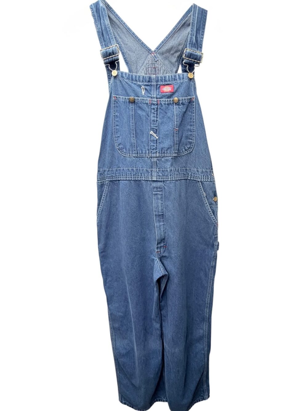 Dickies Blue Adjustable shoulder straps Pants Cotton Men's 40X30